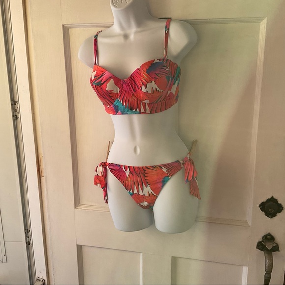 Bikini colorful tie bottom and top - Picture 8 of 9